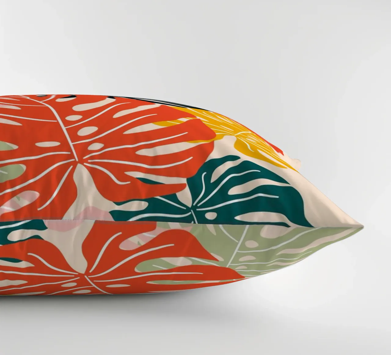 Foglie di monstera tropicale - Moderno e colorato cuscino da Whole©