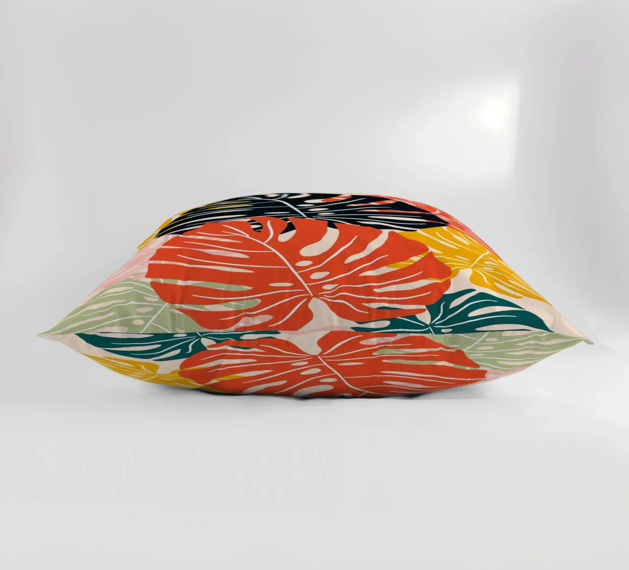 Foglie di monstera tropicale - Moderno e colorato cuscino da Whole©