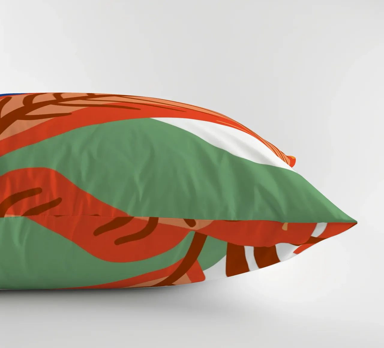 Abstract leaf pattern - Tropical elegance decorative cushion by Whole©