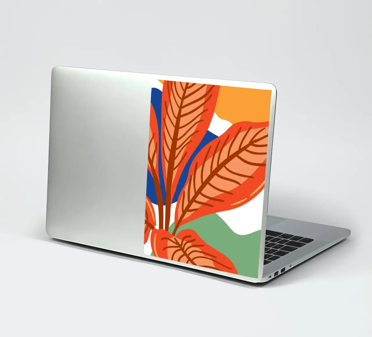 Abstraktes Blattmuster – Tropische Eleganz Sticker von Whole©