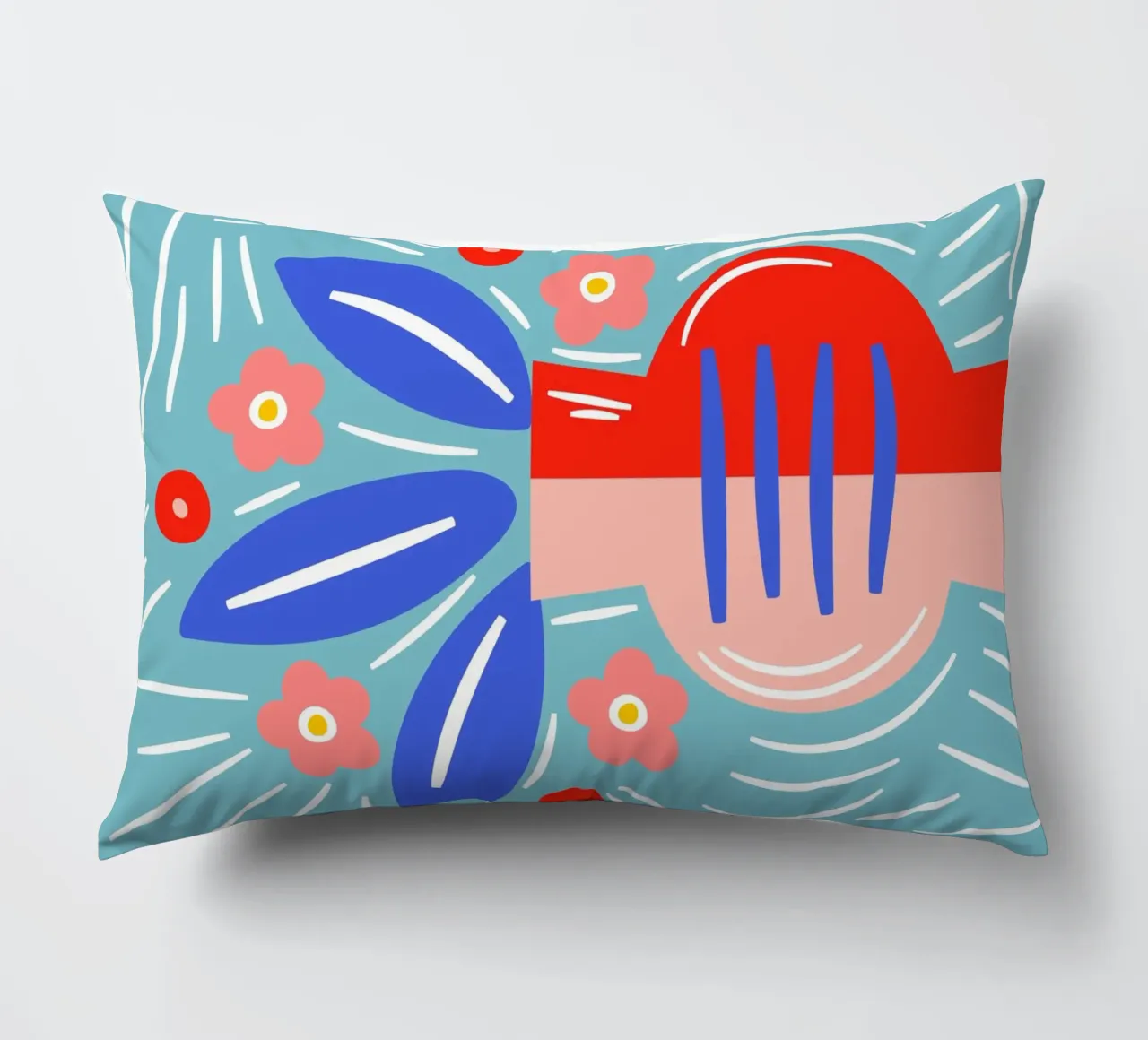 Fiori in vaso - Design grafico moderno cuscino da Whole©