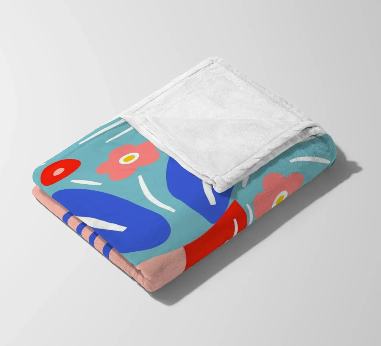 Fiori in vaso - Design grafico moderno coperta in pile da Whole©