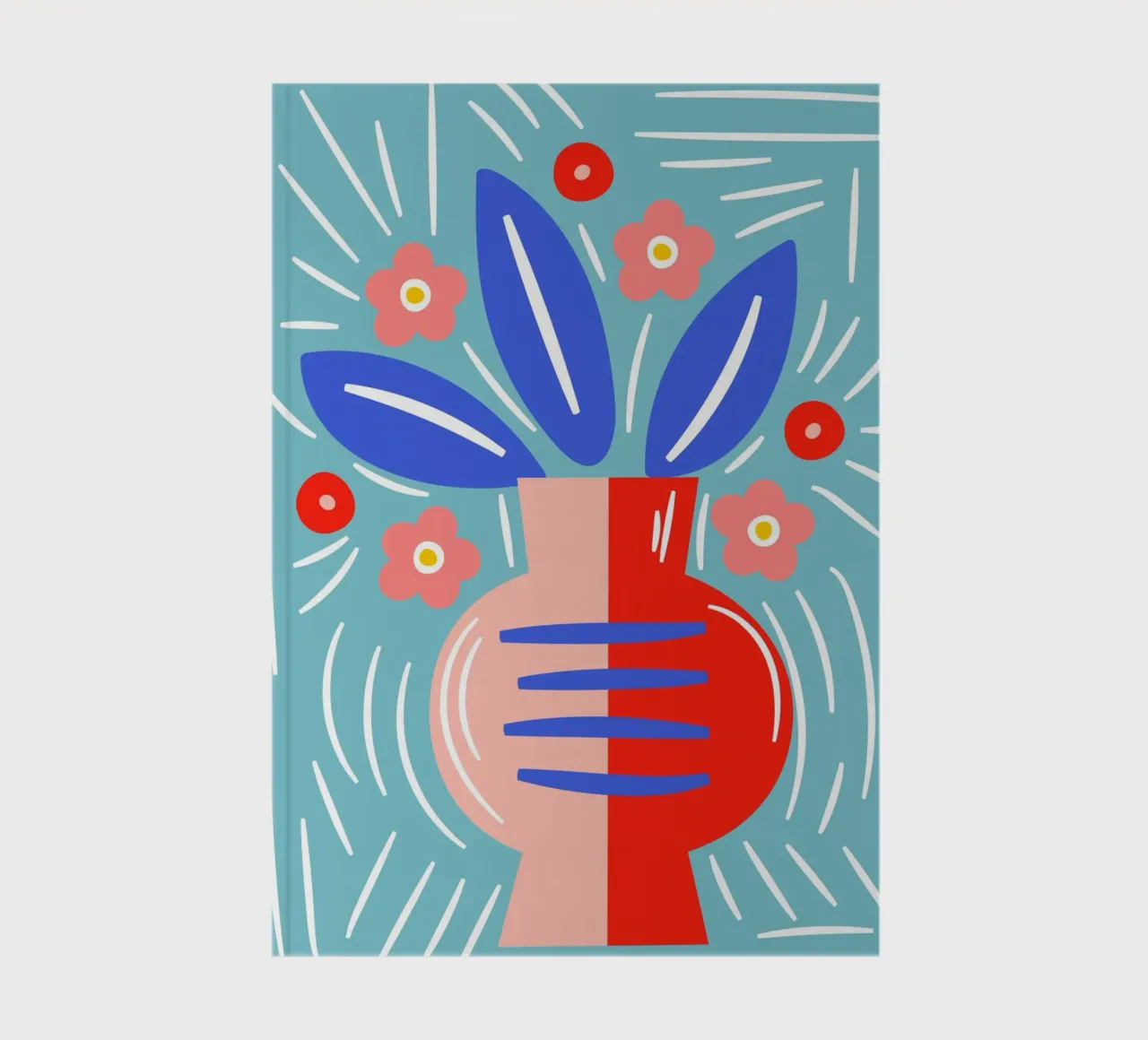 Fiori in vaso - Design grafico moderno diario da Whole©