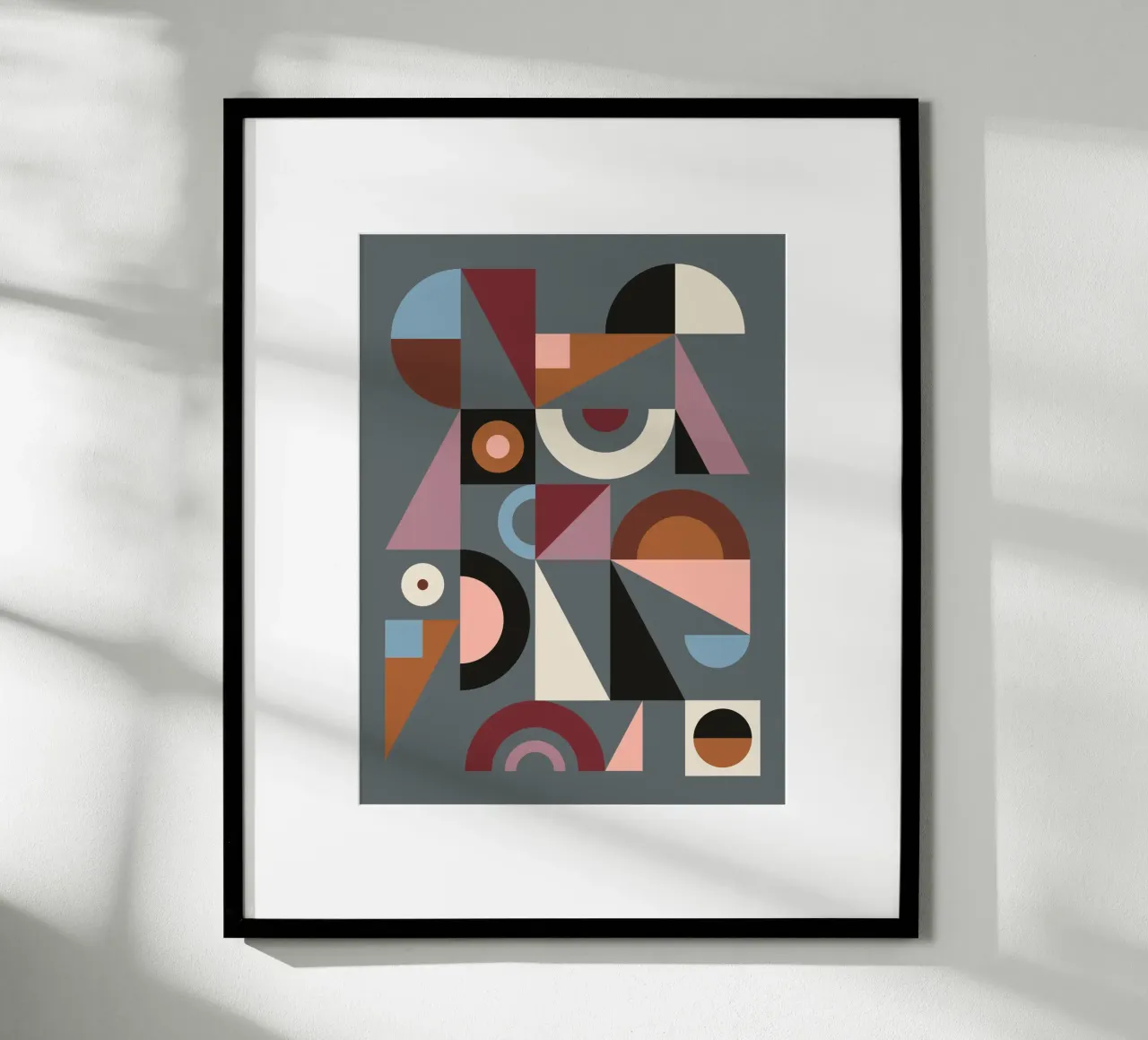 Graphic #9 poster con telaio in alluminio da susanapaz