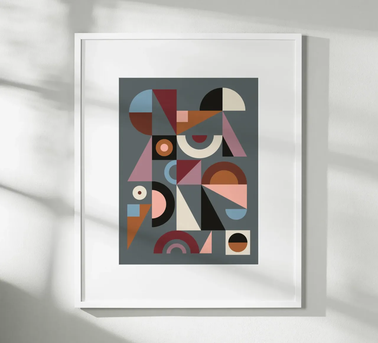 Graphic #9 poster con telaio in alluminio da susanapaz