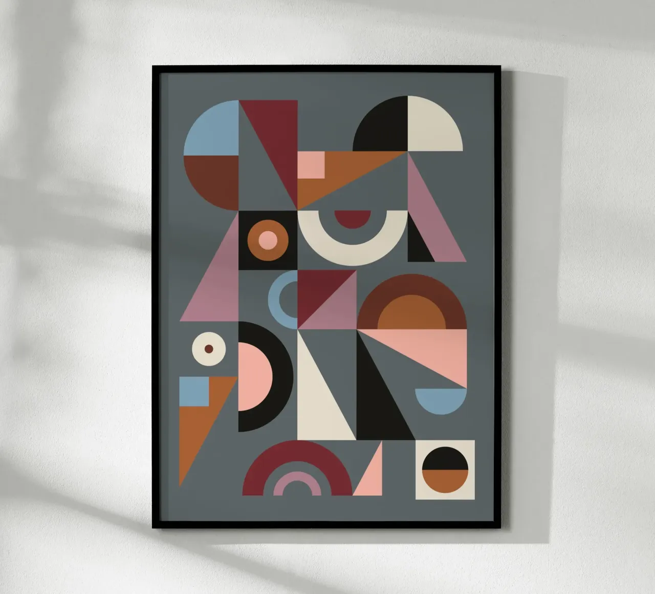 Graphic #9 poster con telaio in alluminio da susanapaz