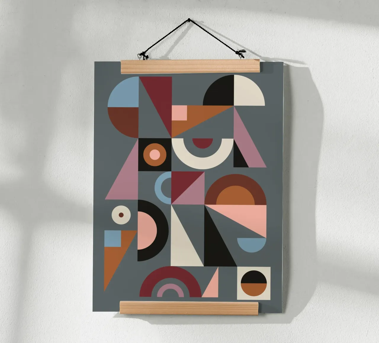 Graphic #9 poster con telaio in alluminio da susanapaz