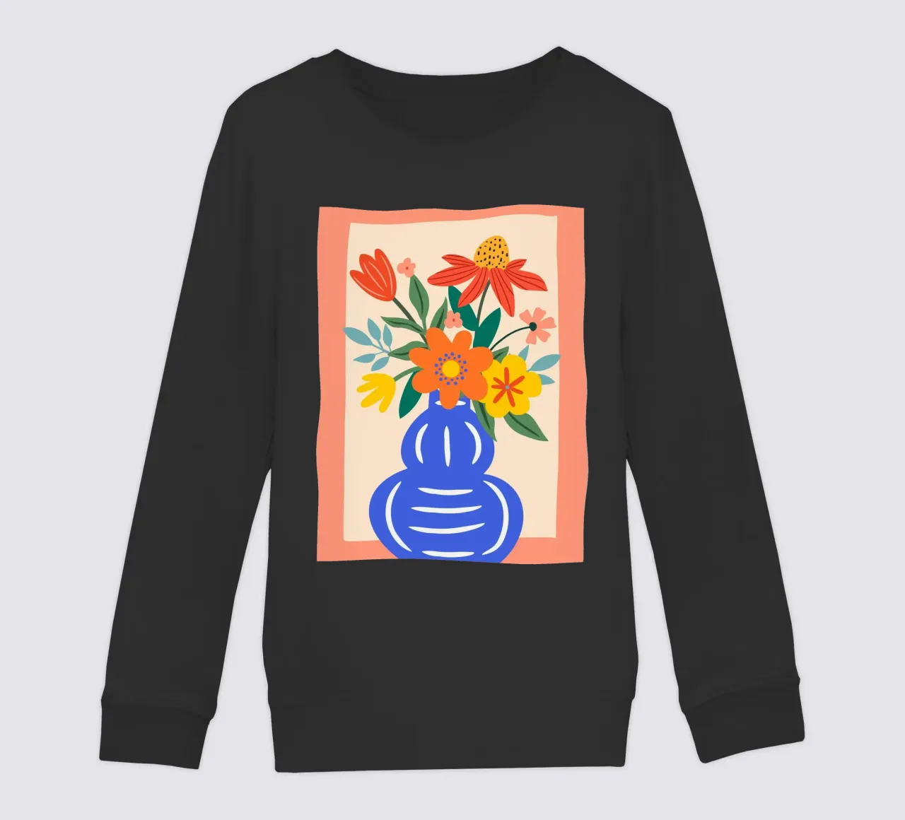 Fiori colorati in vaso - Moderno e allegro felpa bambino da Whole©