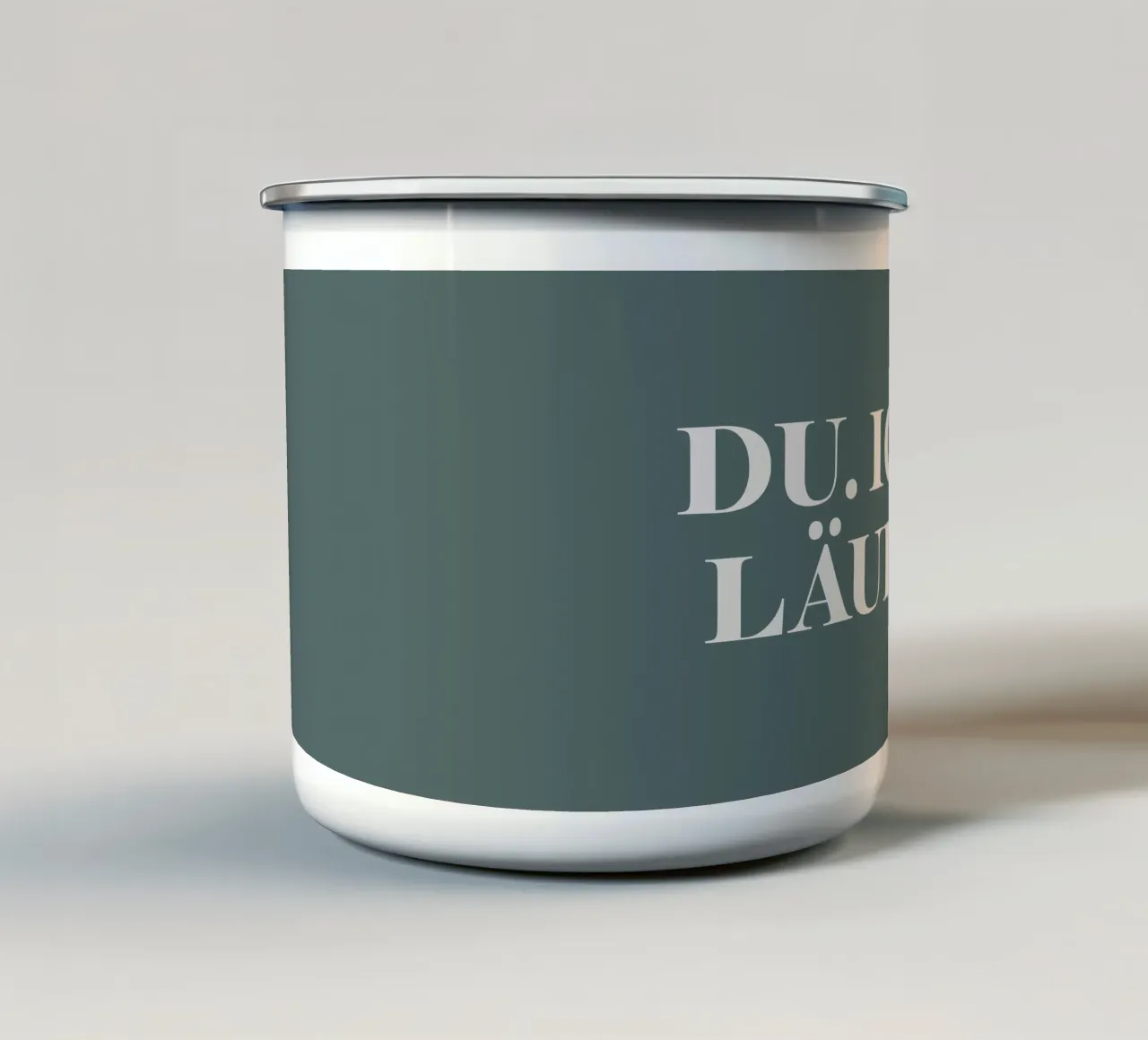 You and i enamel mug by we line studio - art