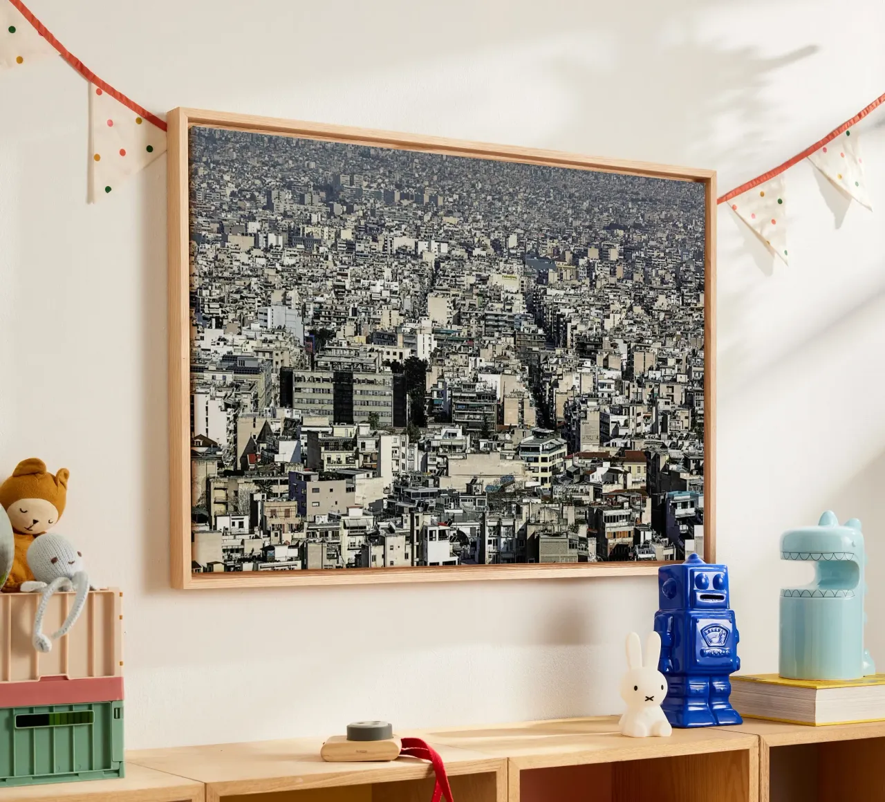 Athens tela con Cornice a cassetta da Michael Belhadi
