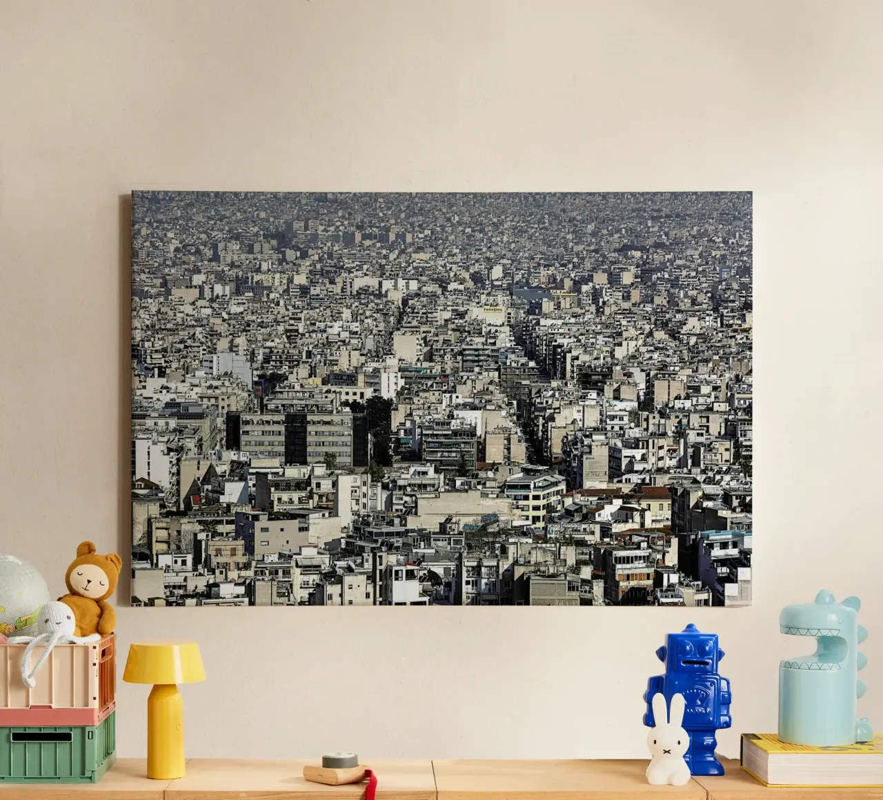 Athens tela con Cornice a cassetta da Michael Belhadi