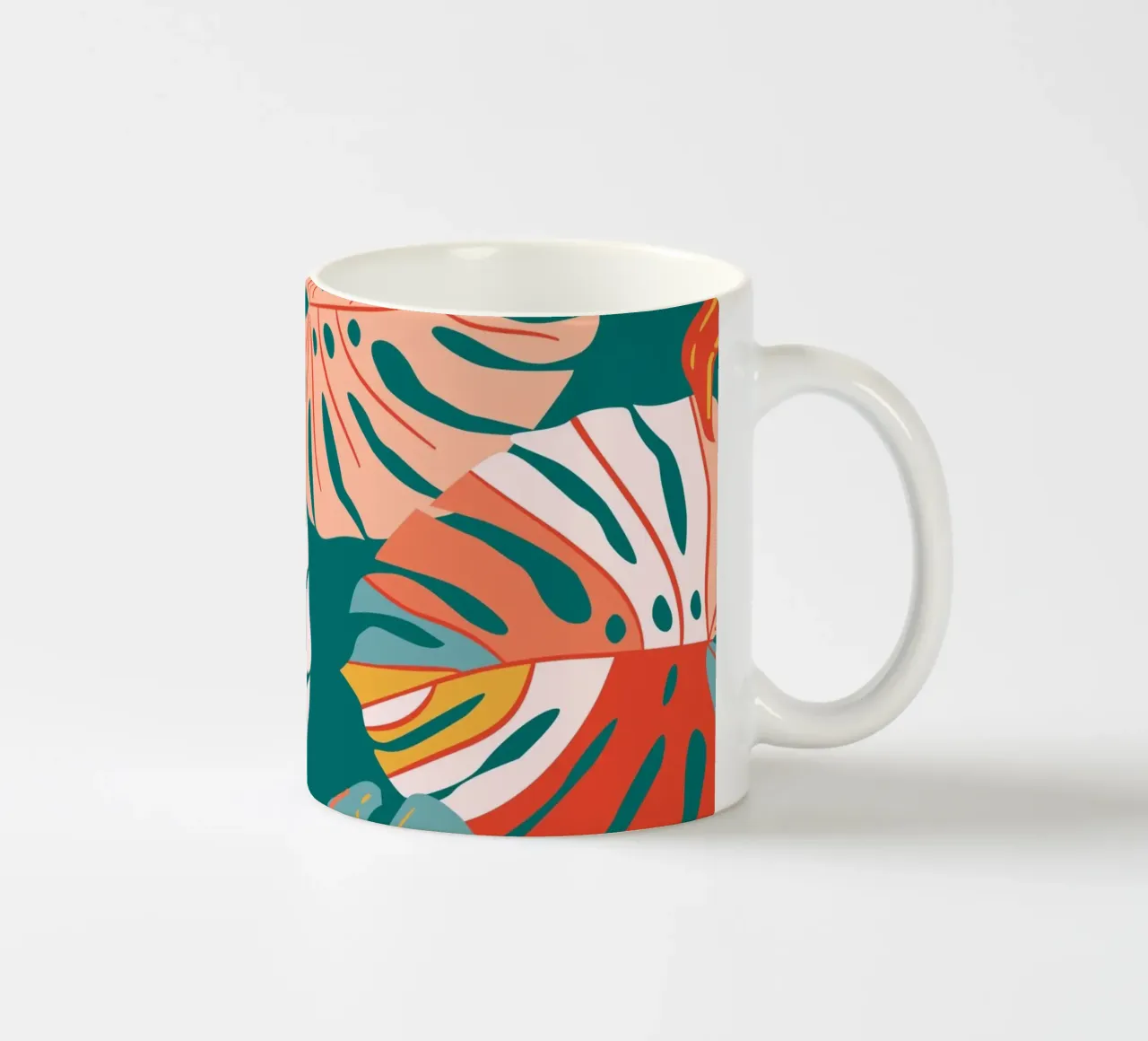 Foglie di Monstera - Tropicale e moderno tazza in ceramica da Whole©