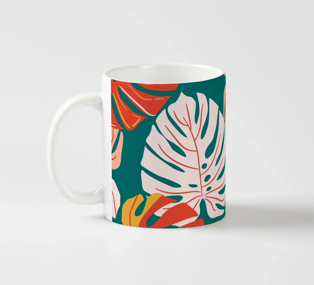 Foglie di Monstera - Tropicale e moderno tazza in ceramica da Whole©
