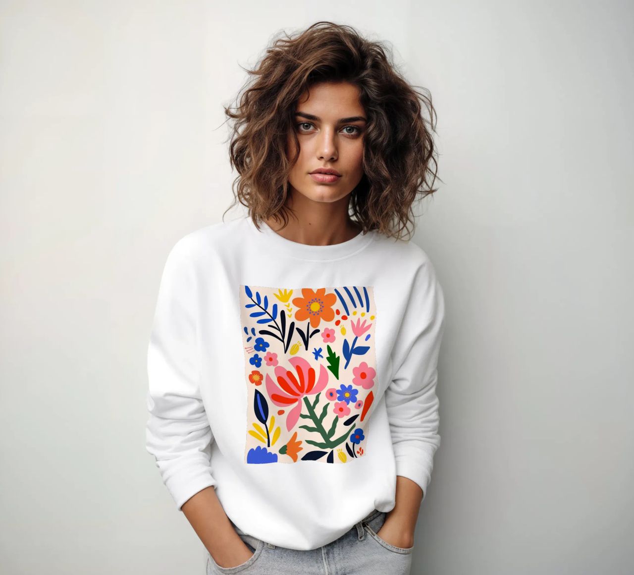Fleurs abstraites - Coloré & Moderne sweat de Whole©
