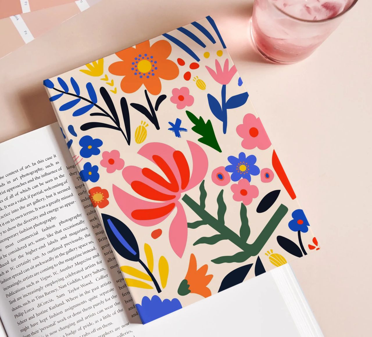 Fleurs abstraites - Coloré & Moderne carnet de notes de Whole©