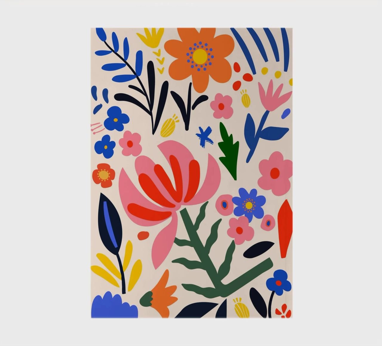 Fleurs abstraites - Coloré & Moderne carnet de notes de Whole©