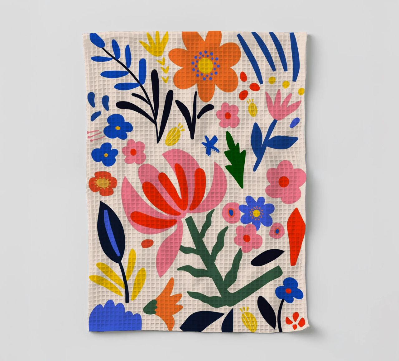 Fleurs abstraites - Coloré & Moderne torchon de Whole©