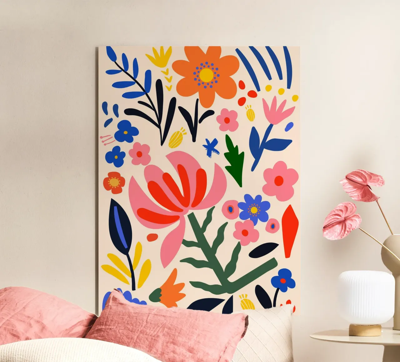 Abstract floral splendour - colourful & modern alu-dibond by Whole©