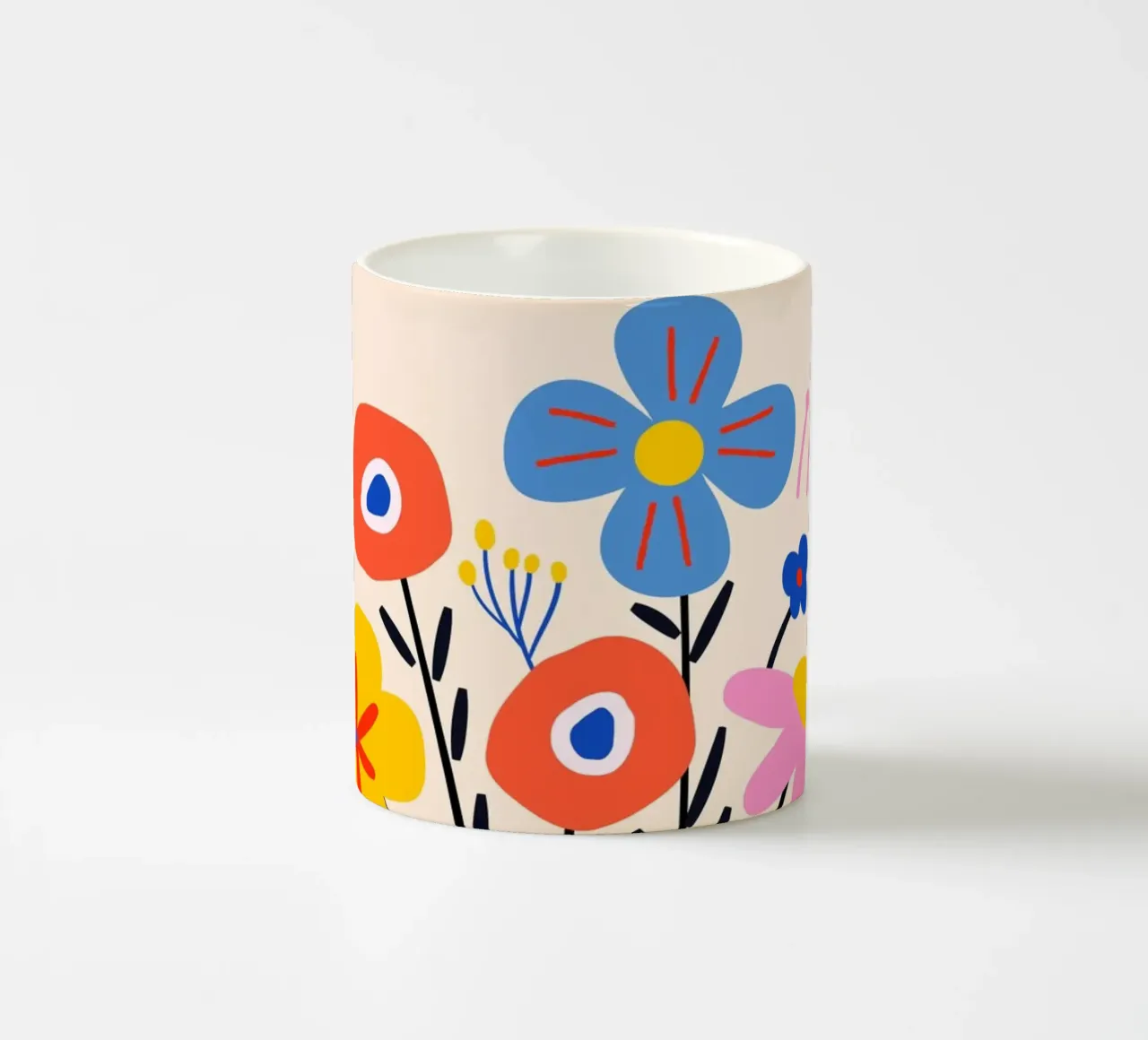 Bouquet in vaso - Moderno e colorato tazza in ceramica da Whole©