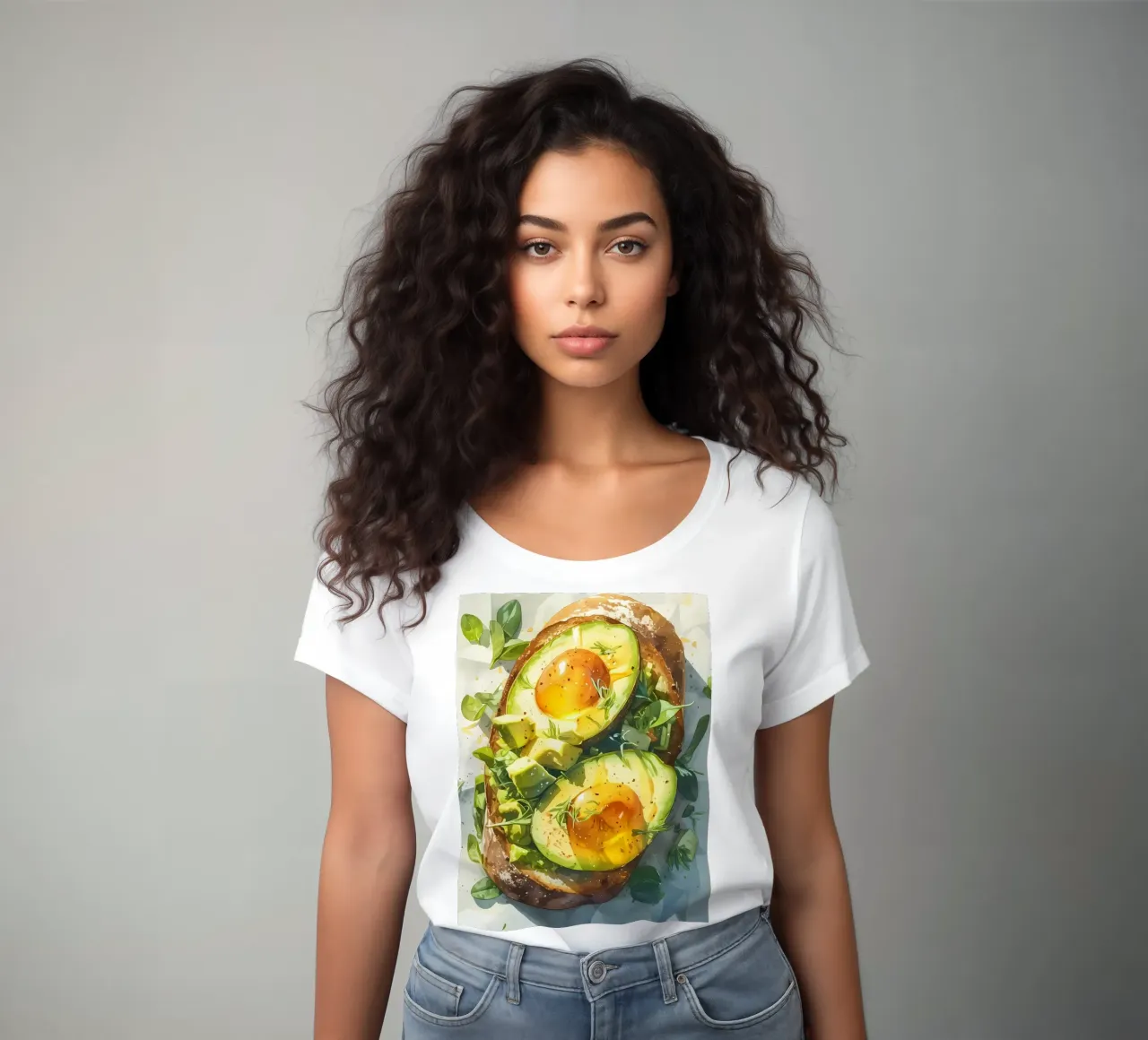 Avocat Hey t-shirt ajusté pour femmes de Manh beo