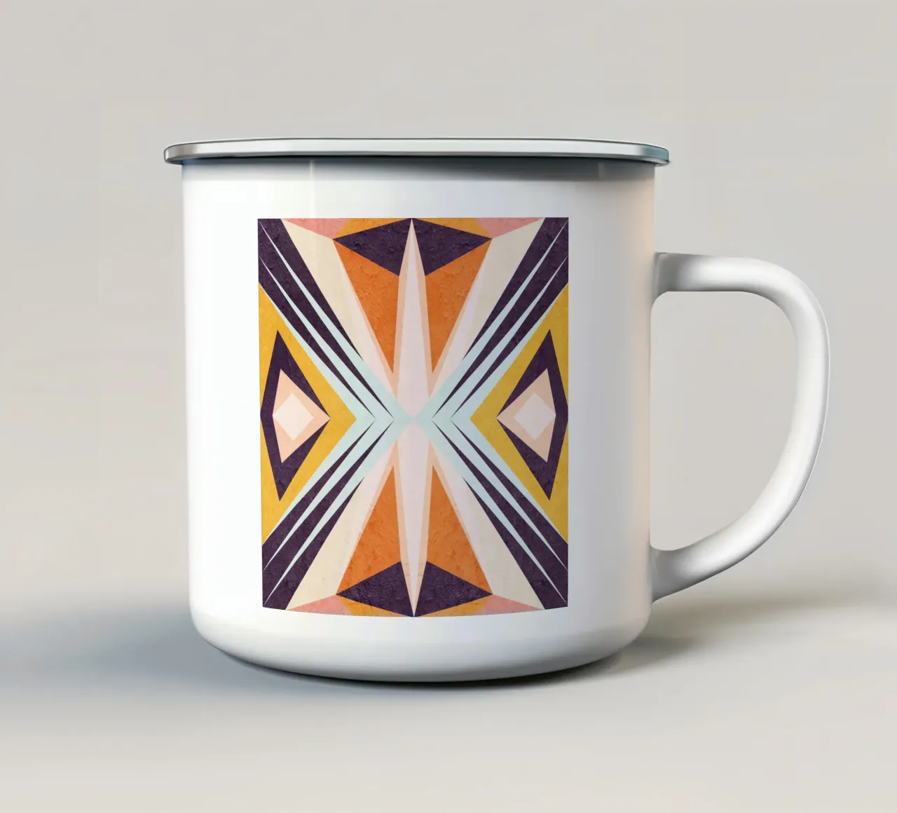 Luce brillante tazza in smalto da lovely lines