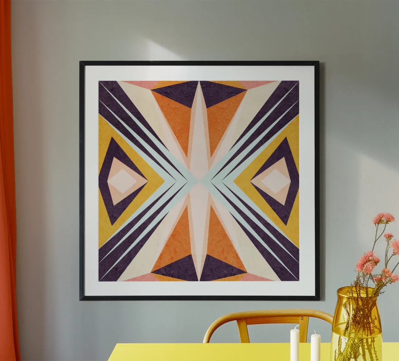 Luce brillante poster con telaio in alluminio da lovely lines