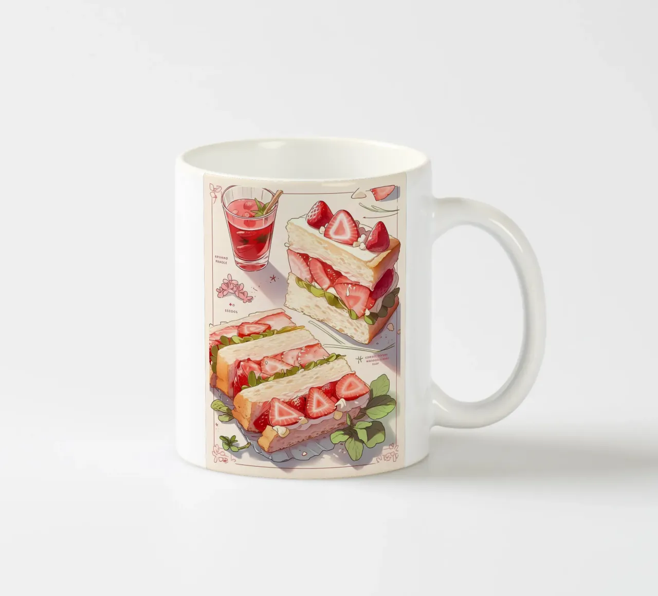 Colazione con pane tostato tazza in ceramica da Manh beo