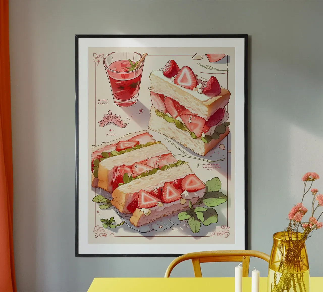 Colazione con pane tostato carta hahnemühle da Manh beo
