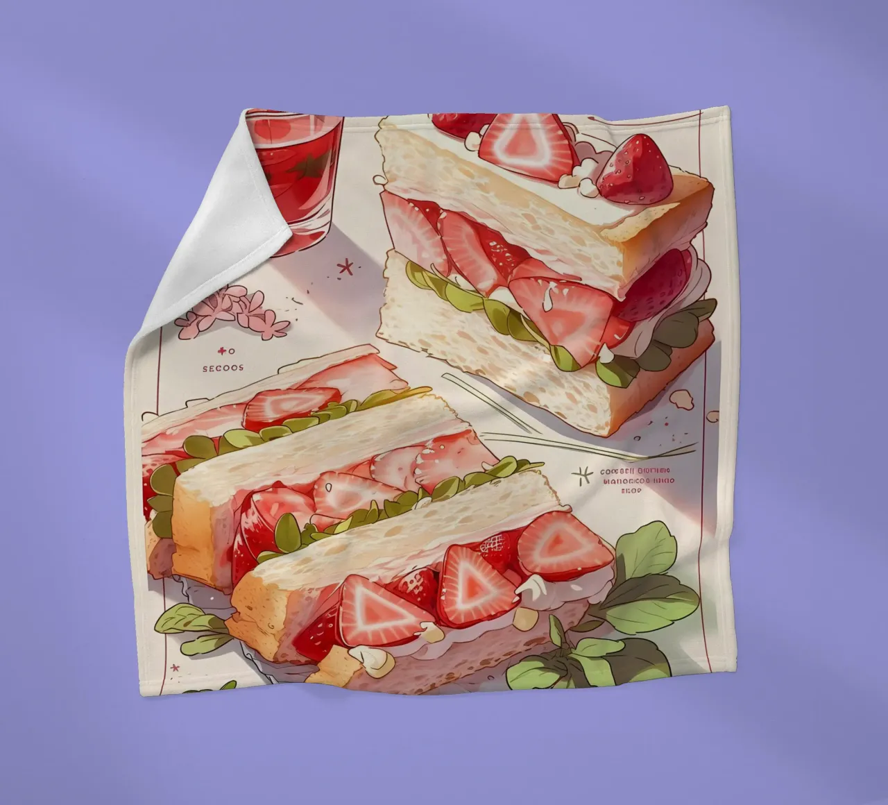 Colazione con pane tostato coperta in pile da Manh beo