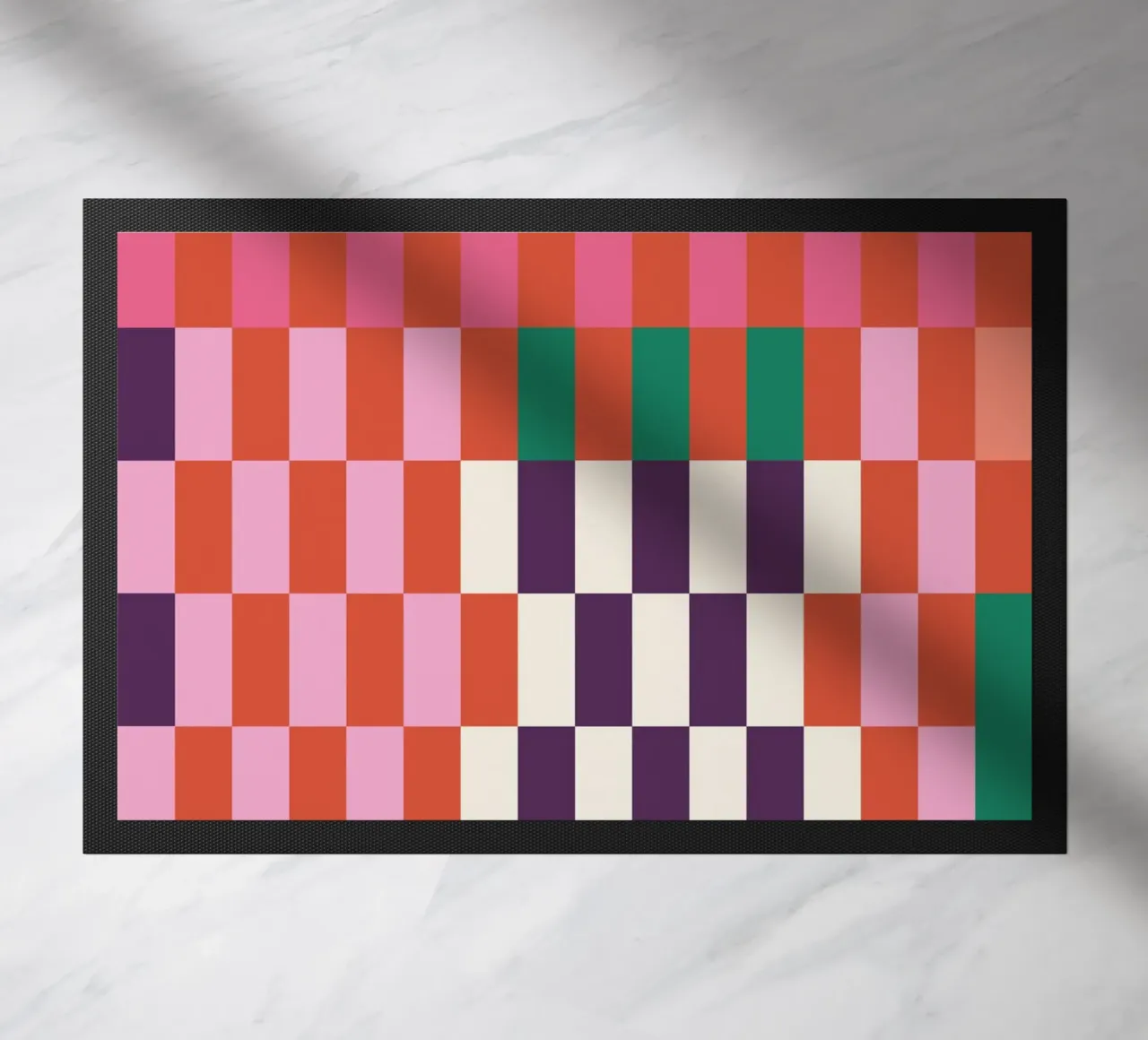 Fragmented Order doormat by susanapaz