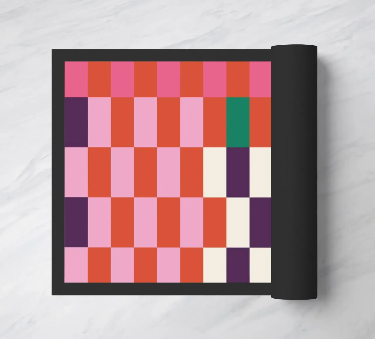 Fragmented Order doormat by susanapaz