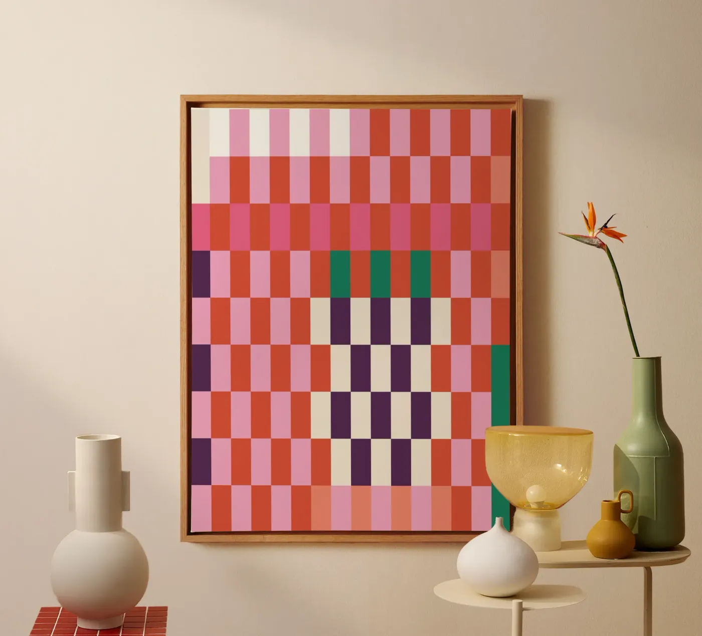 Fragmented Order canvas by susanapaz