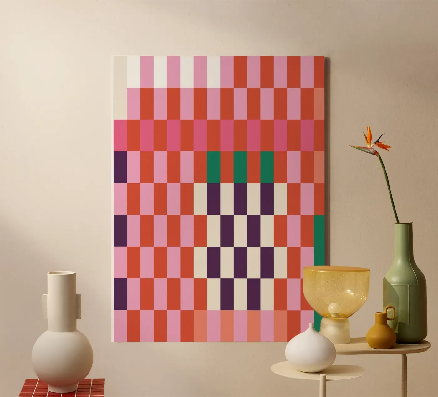 Fragmented Order canvas by susanapaz