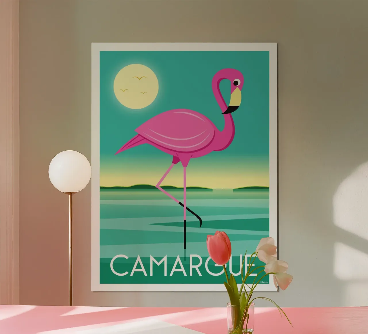 Camargue poster con telaio in legno da Raphaël Delerue