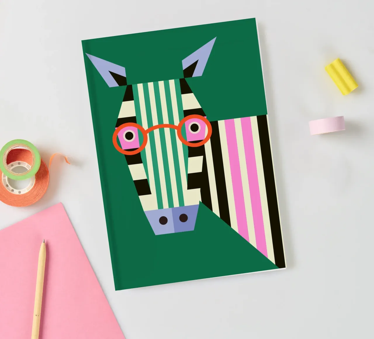 Zebra in Focus Notizbuch von susanapaz