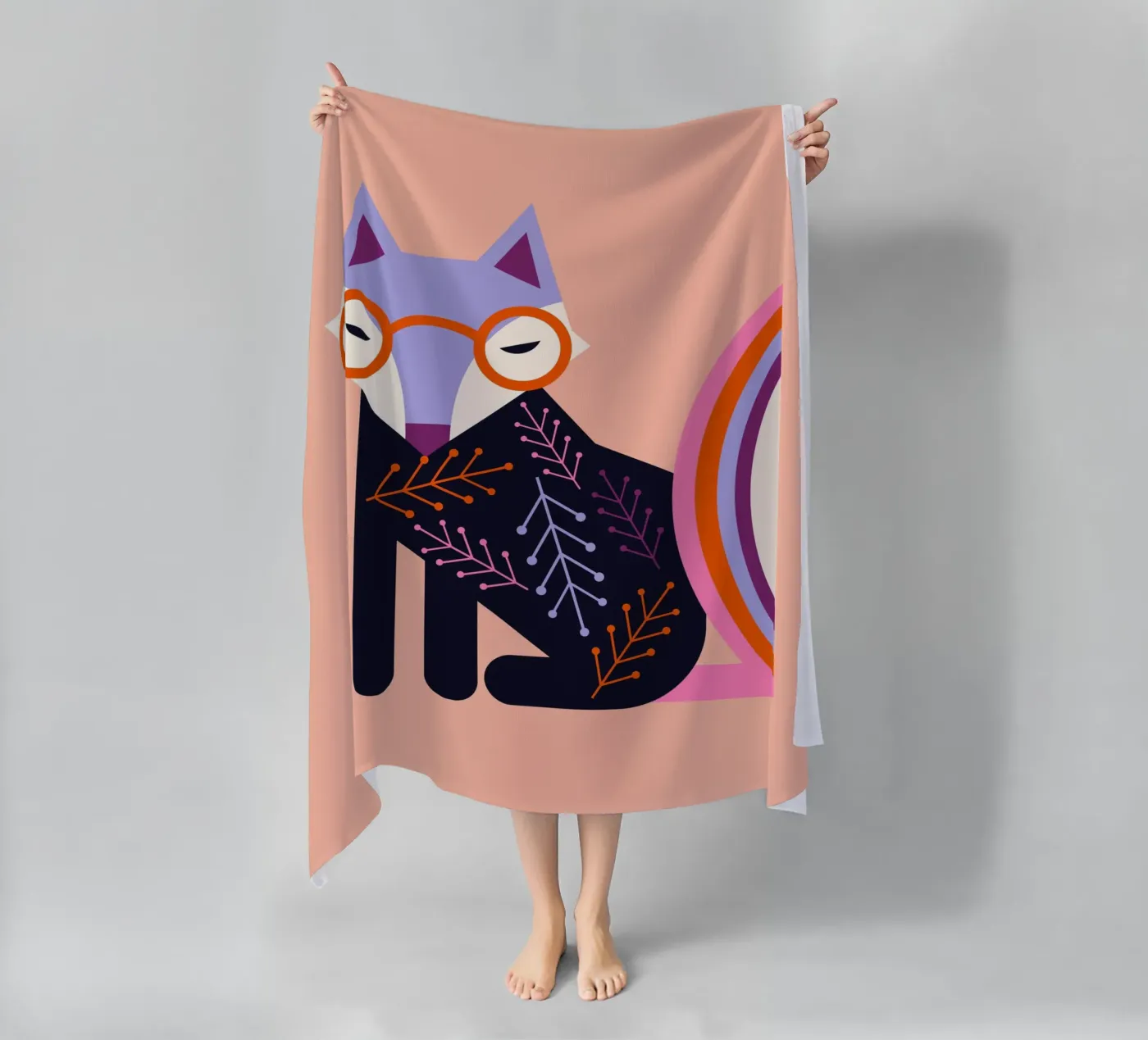 Wise Fox Strandtuch von susanapaz