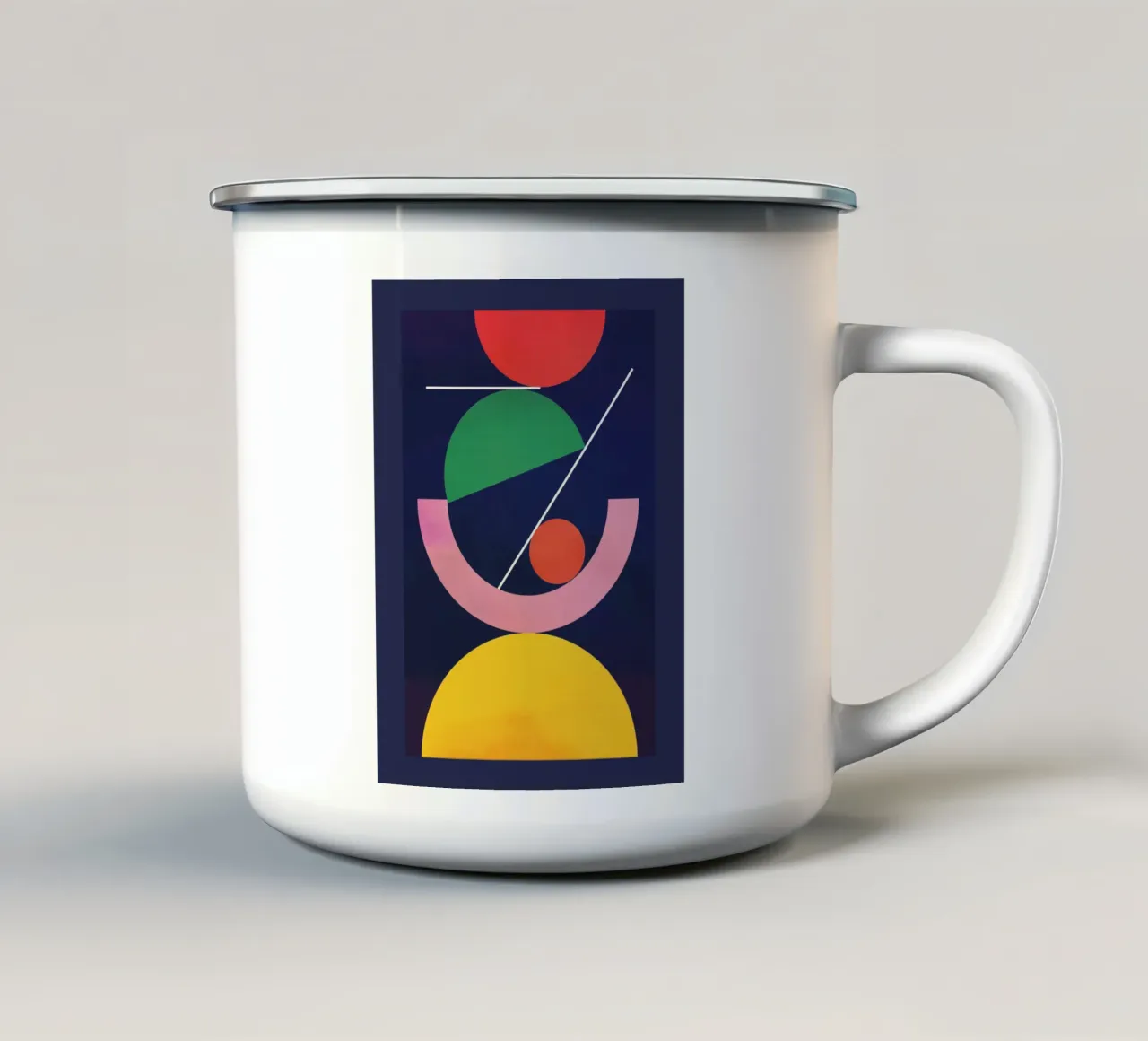 Forme geometriche 115 tazza in smalto da Gaite