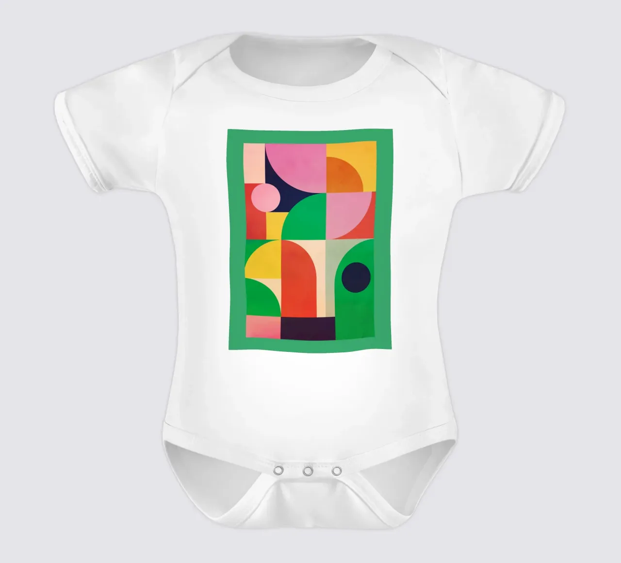 Forme geometriche 113 body neonato maniche corte da Gaite