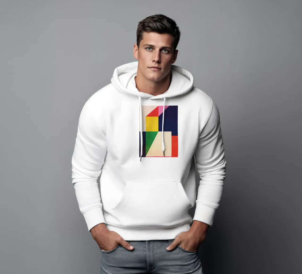 Forme geometriche 116a felpa con cappuccio da Gaite