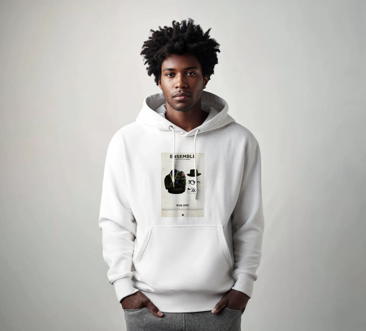 Ensemble Run DMC felpa con cappuccio da Moxy Creative House