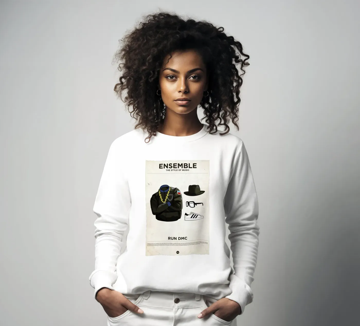 Ensemble Run DMC felpa da Moxy Creative House