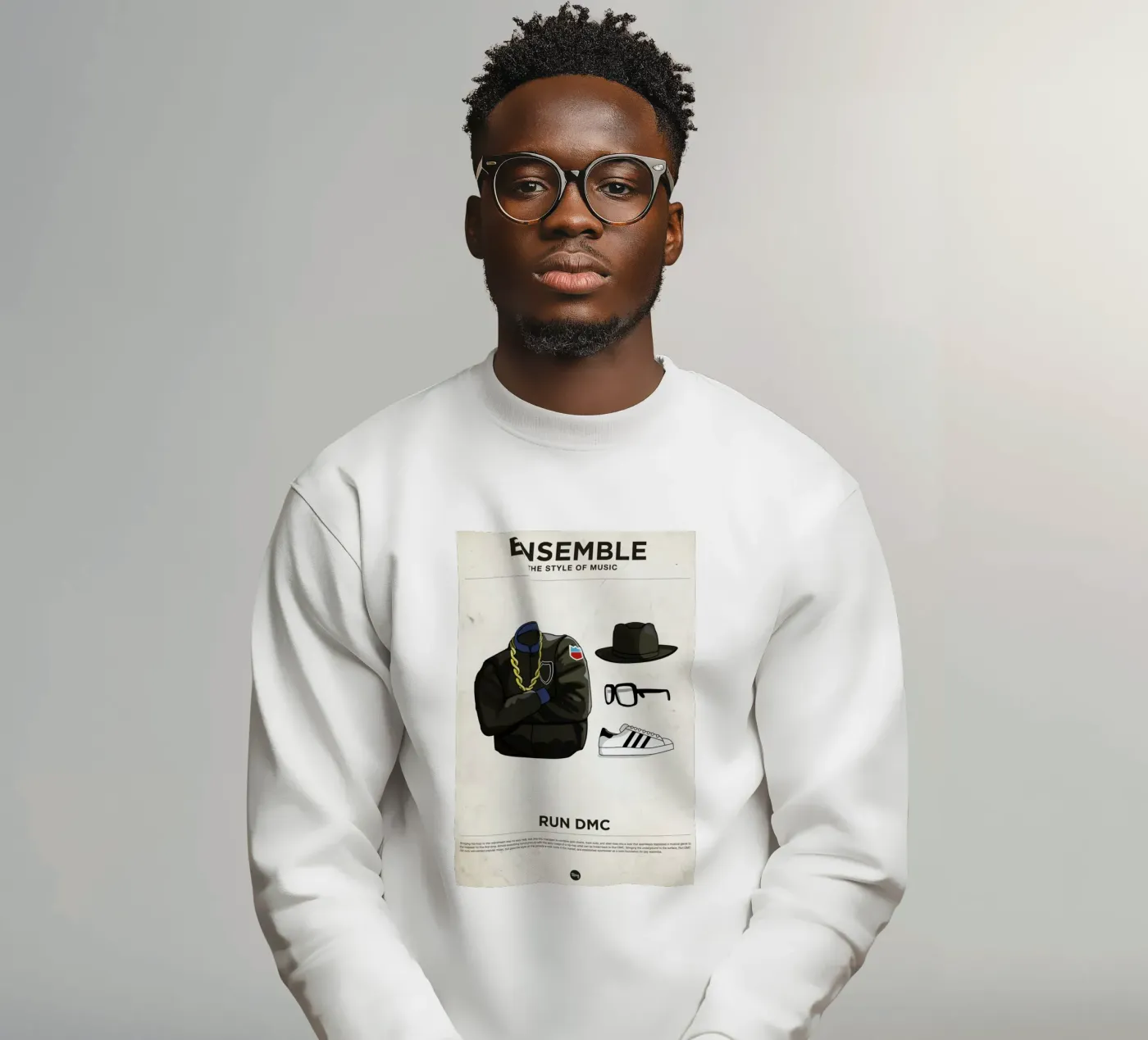 Ensemble Run DMC felpa da Moxy Creative House