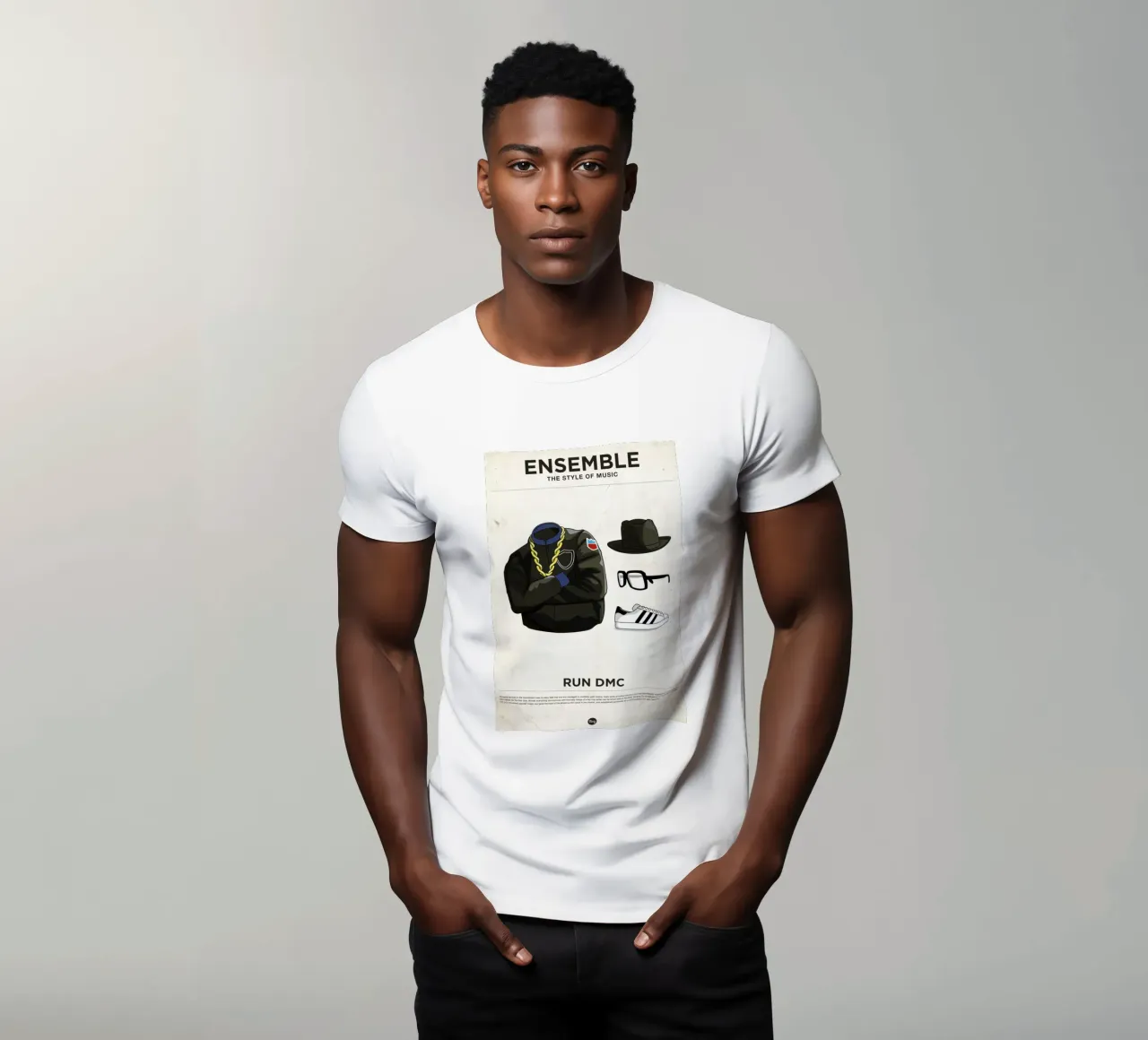 Ensemble Run DMC t-shirt da Moxy Creative House