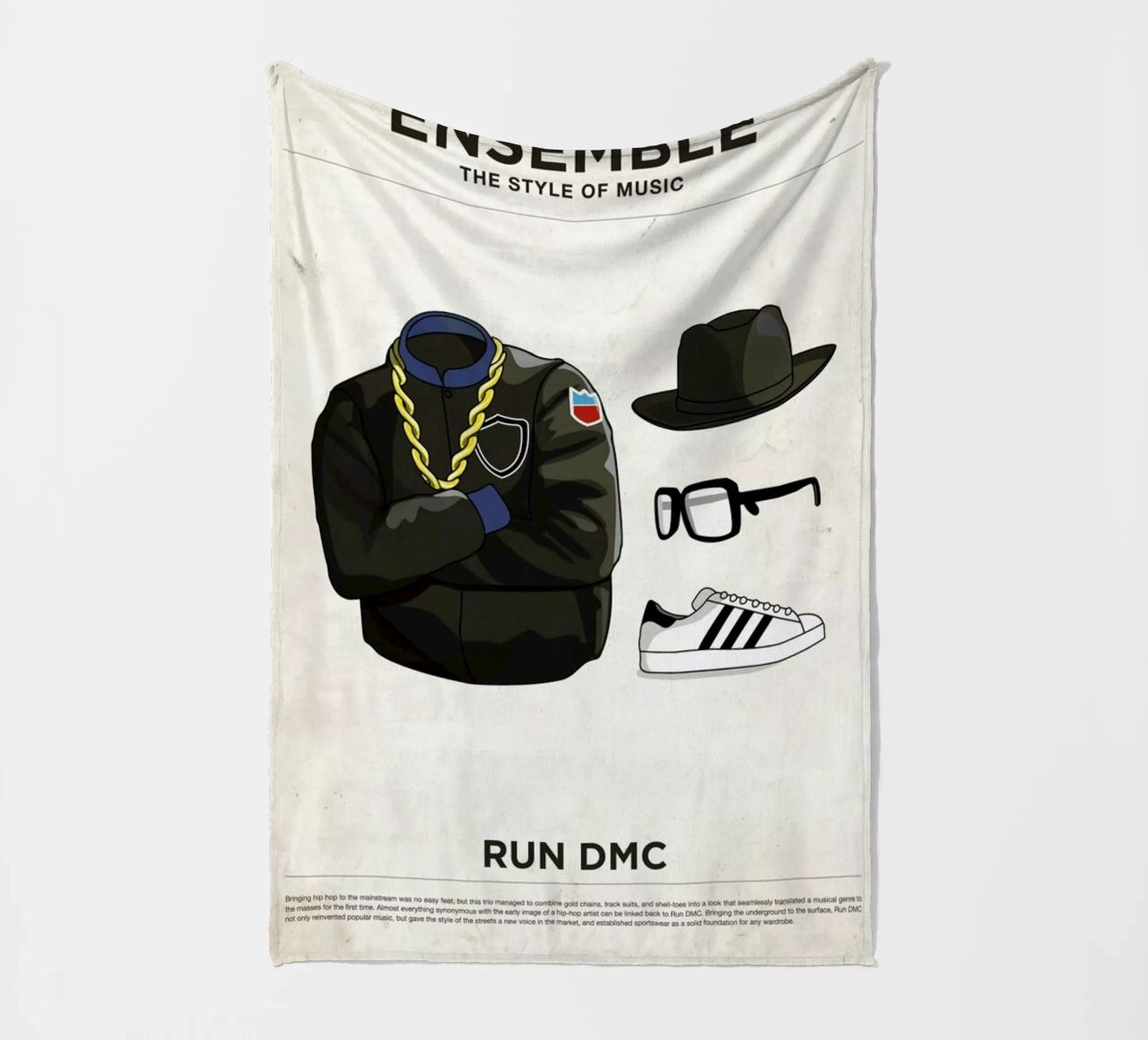 Ensemble Run DMC coperta in pile da Moxy Creative House