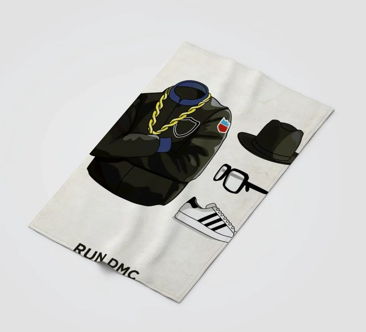 Ensemble Run DMC fleece blanket by Moxy Creative House