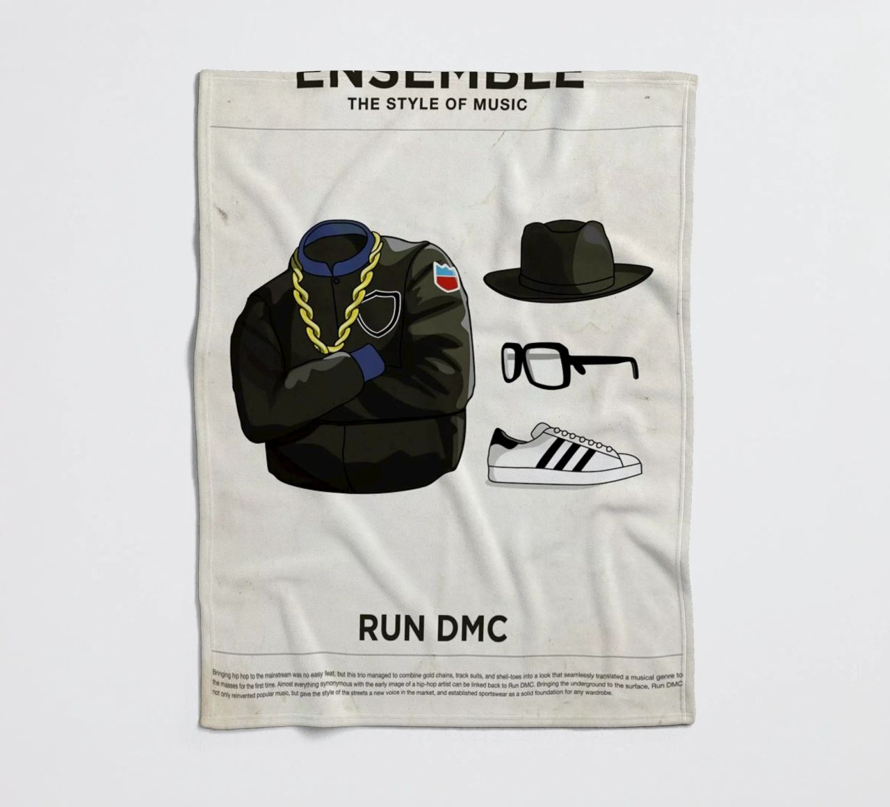 Ensemble Run DMC coperta in pile da Moxy Creative House