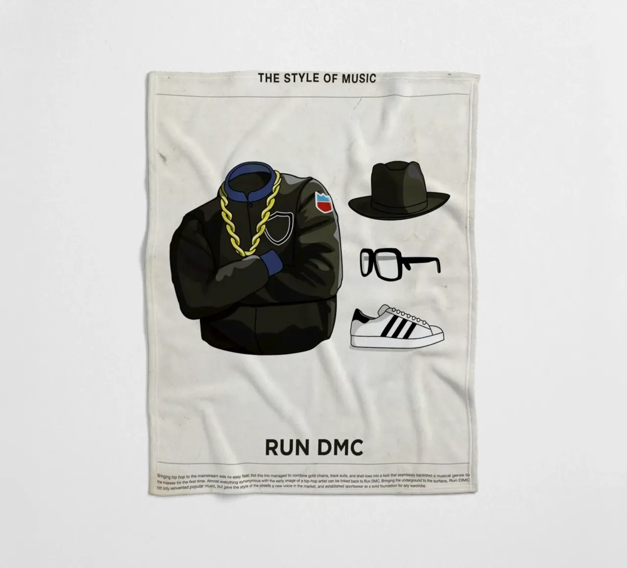 Ensemble Run DMC coperta in pile da Moxy Creative House