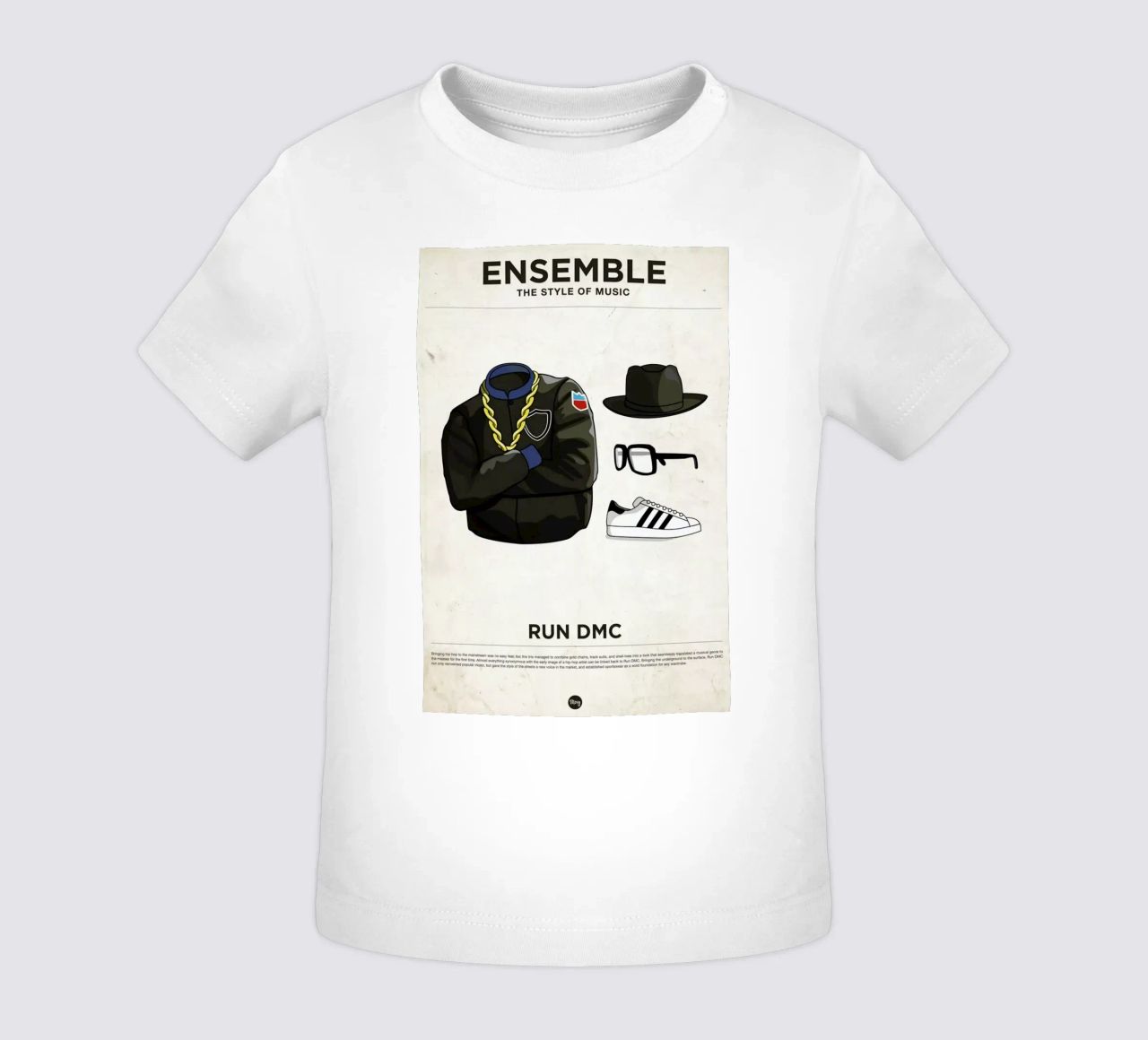 Ensemble Run DMC maglietta neonato da Moxy Creative House