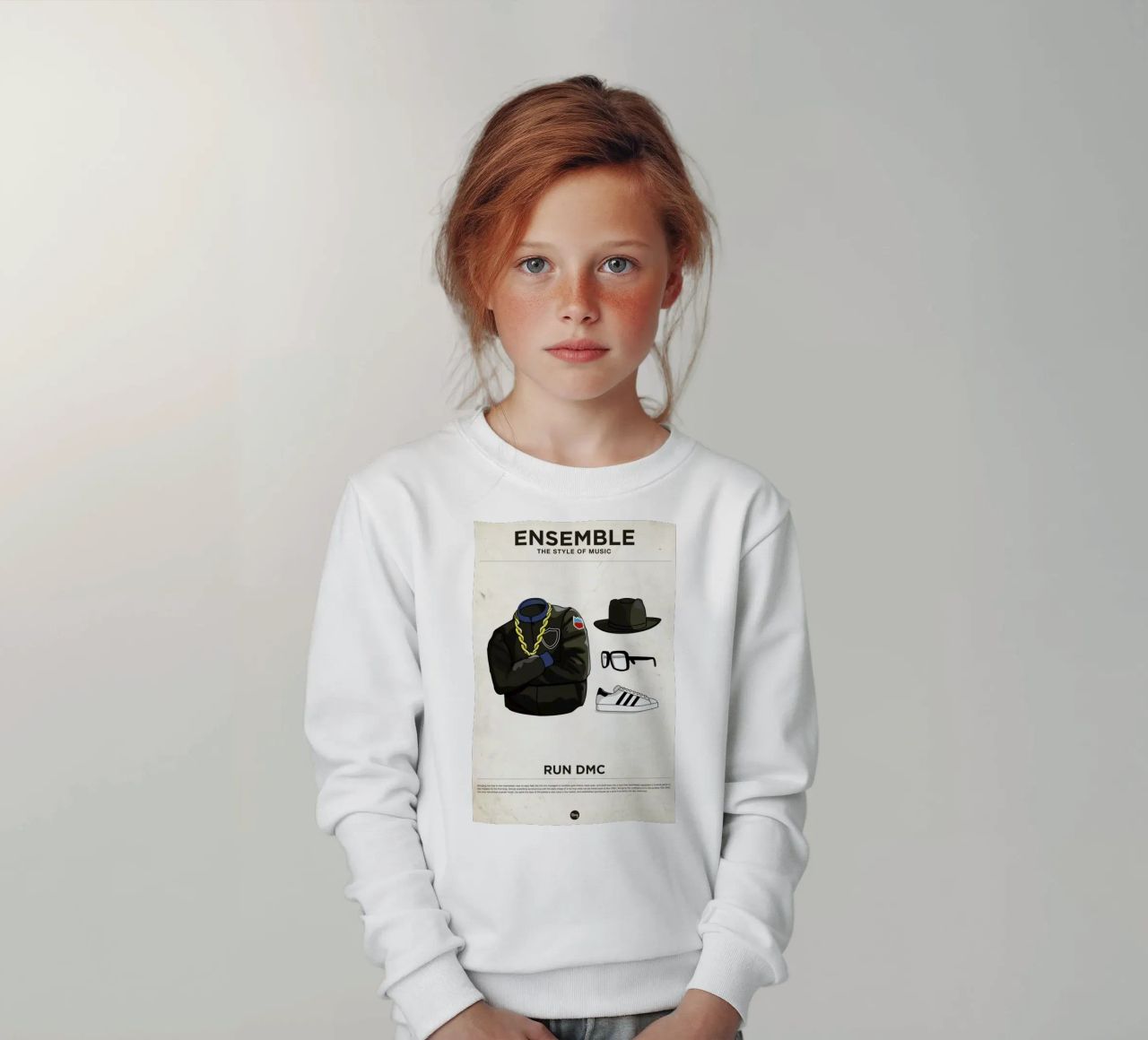 Ensemble Run DMC felpa bambino da Moxy Creative House