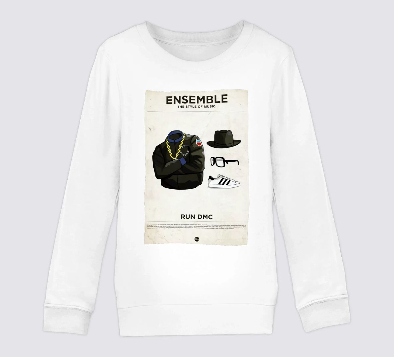 Ensemble Run DMC felpa bambino da Moxy Creative House